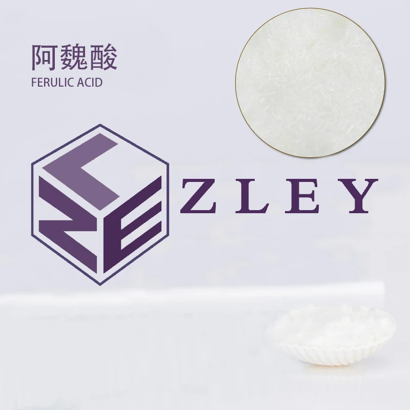 
Factory Supply Ferulic Acid, CAS: 1135-24-6, Daily Cosmetic Raw Materials 