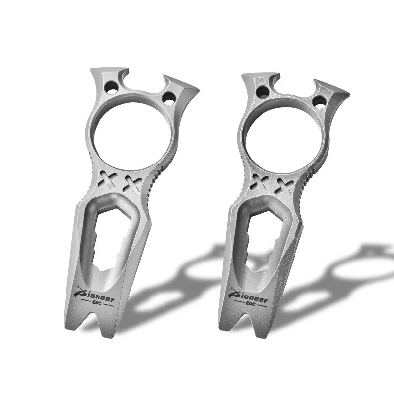 new product 2024 titanium alloy pry bar EDC gadgets crowbar Outdoor Camping Opener mini pry bar gifts Trendy Play Decompression