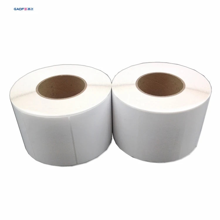 polypropylene synthetic paper label self adhesive barcode sticker labels thermal transfer synthetic vinyl labels