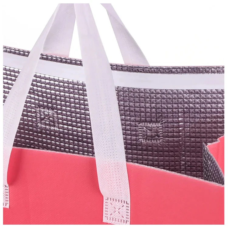 Golden Wholesale High Quality Non Woven Reusable Insulated Disposable Cooler Ice Bag For Restaurant/Coffee Bar