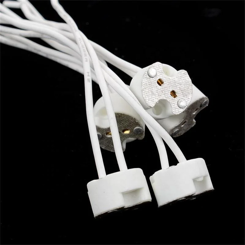  Проводной разъем MR11 MR16 GU5.3 G4 галогенный держатель для светодиодных ламп базовая розетка основание керамики и фарфора из