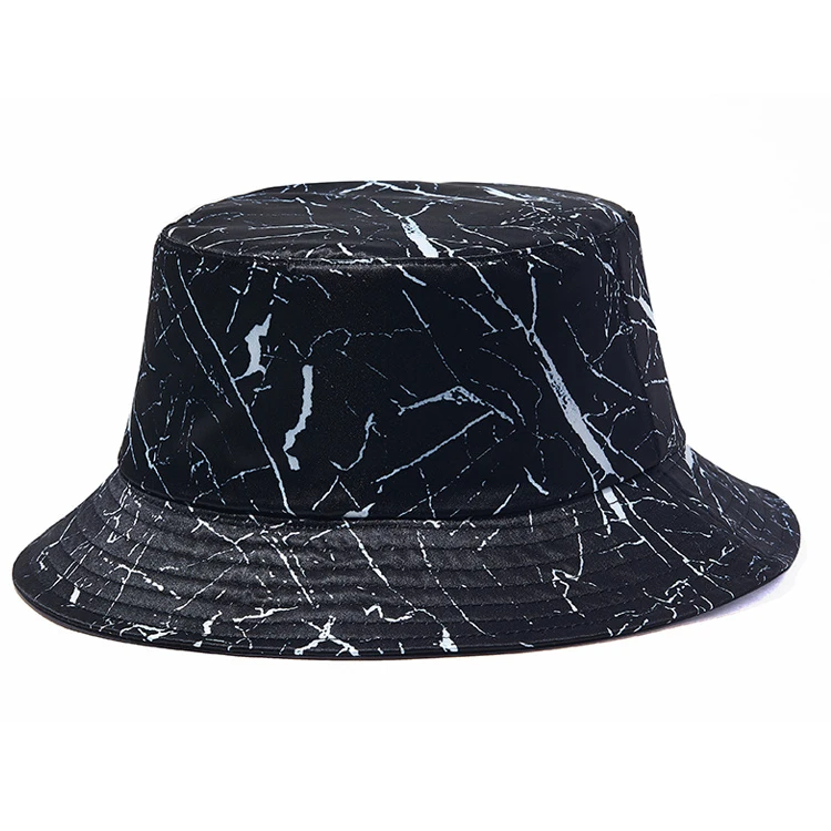 Custom all over print pattern cotton reversible double sided bucket hat