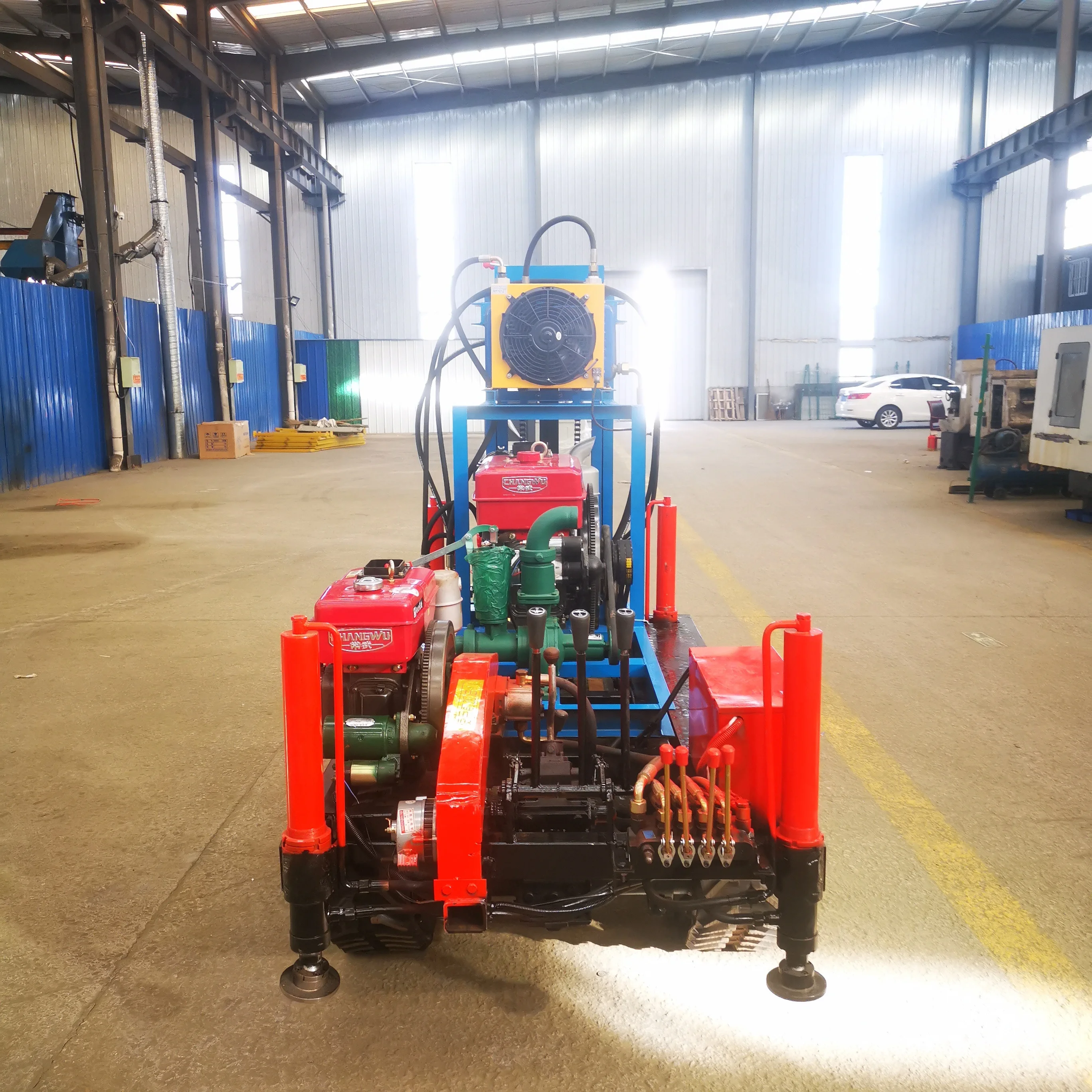 Hongrun drilling depth 100m mini atlas copco crawler chor drilling rig price for sale