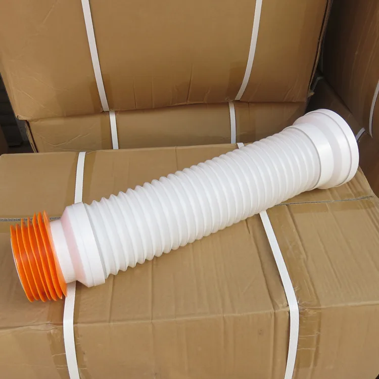 New PVC yellow toilet waste flexible closestool sewer pipe