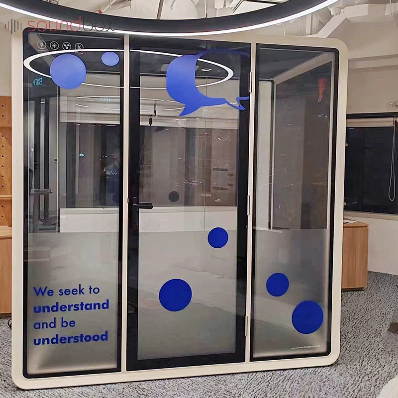 M SIZE Movable Meeting Soundproof Booth Acoustic Private Office Meeting,outdoor Phone Booth Office Working Studio Sound Booth/
