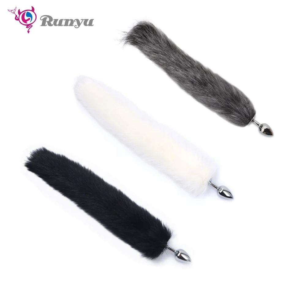 Long Fox Tail Anal Massager Cosplay-Style Sex Toys for Women Colorful Butt Plug Juguetes Sexuales Anal