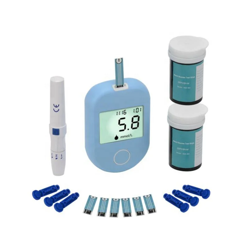 Hot selling high quality portable digital glucometer test strip quick check blood glucose meter