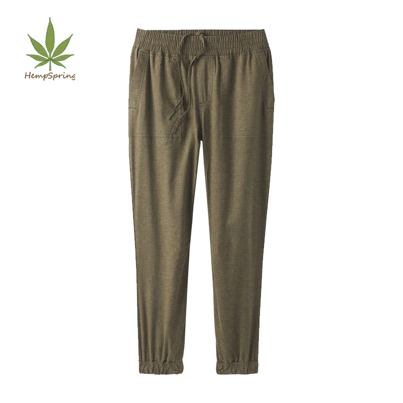 HempSpring Womens Jogger Sweatpants hemp jogger trousers Eco-friendly Organic cotton pants for womens  long pants