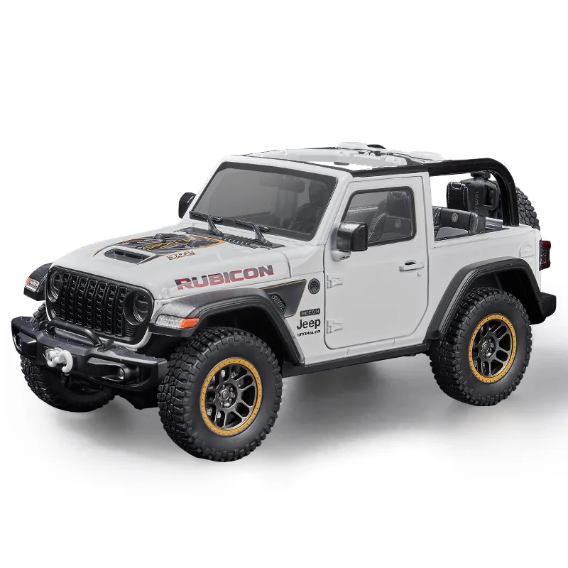 OK 1:18 Wrangler Rubicon Alloy Metal Diecast Model Car Sound & Light Collecting Hobbies Toys Gifts For Decoration Kids