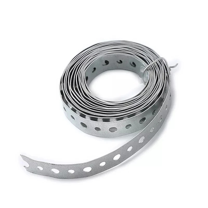 Connection Strap Galvanized Metal Perforated Plumbers Tape Metal Hanger Strap