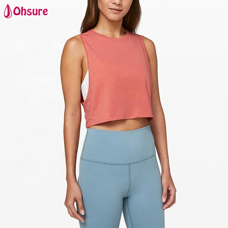 2022 Hot Sale Yoga Tank Top Jogging Gym Sport Workout Women Tank Tops crop top