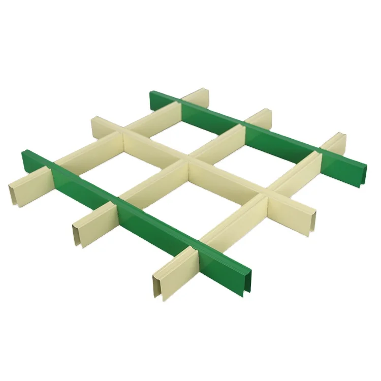 Modern Office/Mall Ceilings Designed Aluminum Open Cell Grid Ceiling Panels Waterproof & Soundproof  Architectural Decor