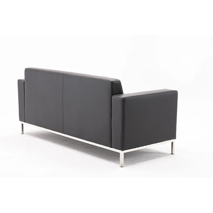 Nordic three seat sofa set furniture leather sofa for office