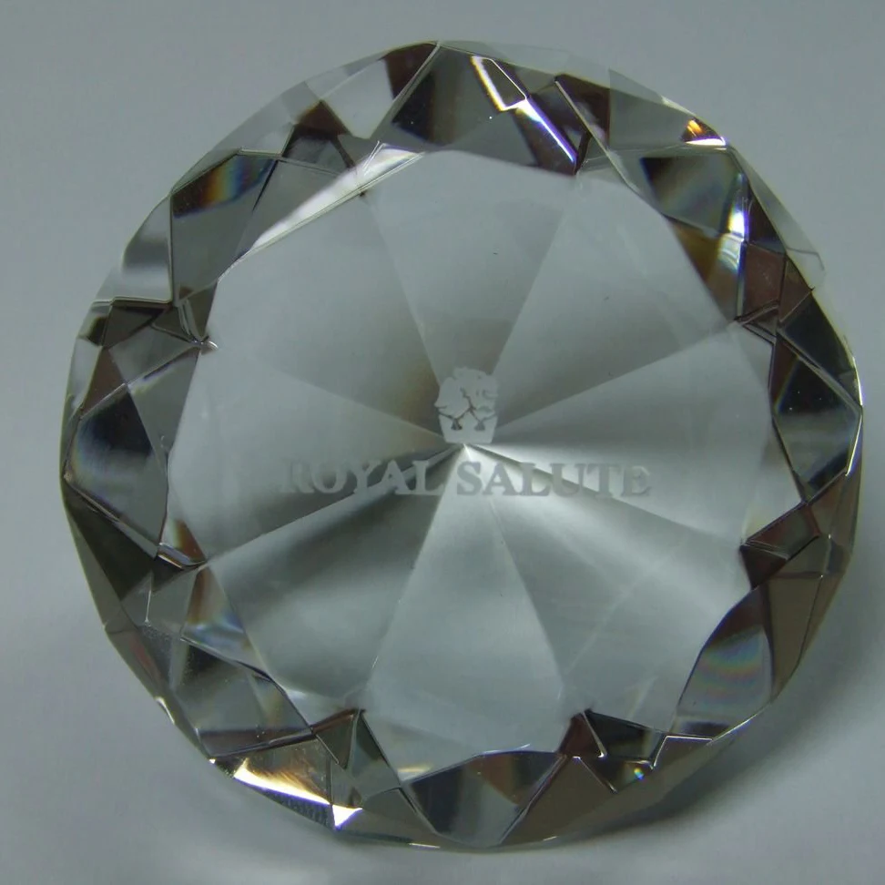 MH-0057L Home clear decorative Crystal Glass Diamond Paperweight
