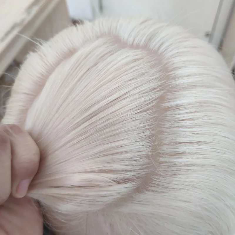 Luxe cap silk base lace front wig luxury virgin european human hair wholesale small cap silk base soft medical wigs in stock