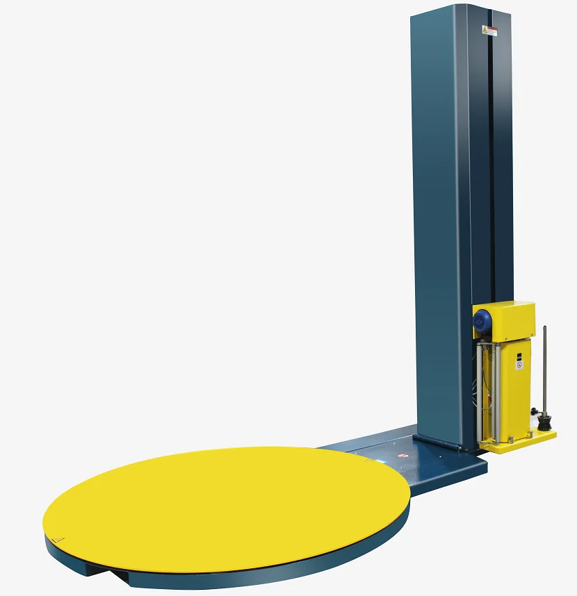 Automatically Detect Cargo Height T1650F Automatic Pallet Stretch Wrapping Machine with PLC Control