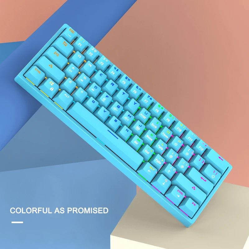 Проводная игровая клавиатура для компьютера, офиса, ПК, водонепроницаемая Механическая USB-клавиатура для Pormo, подарок