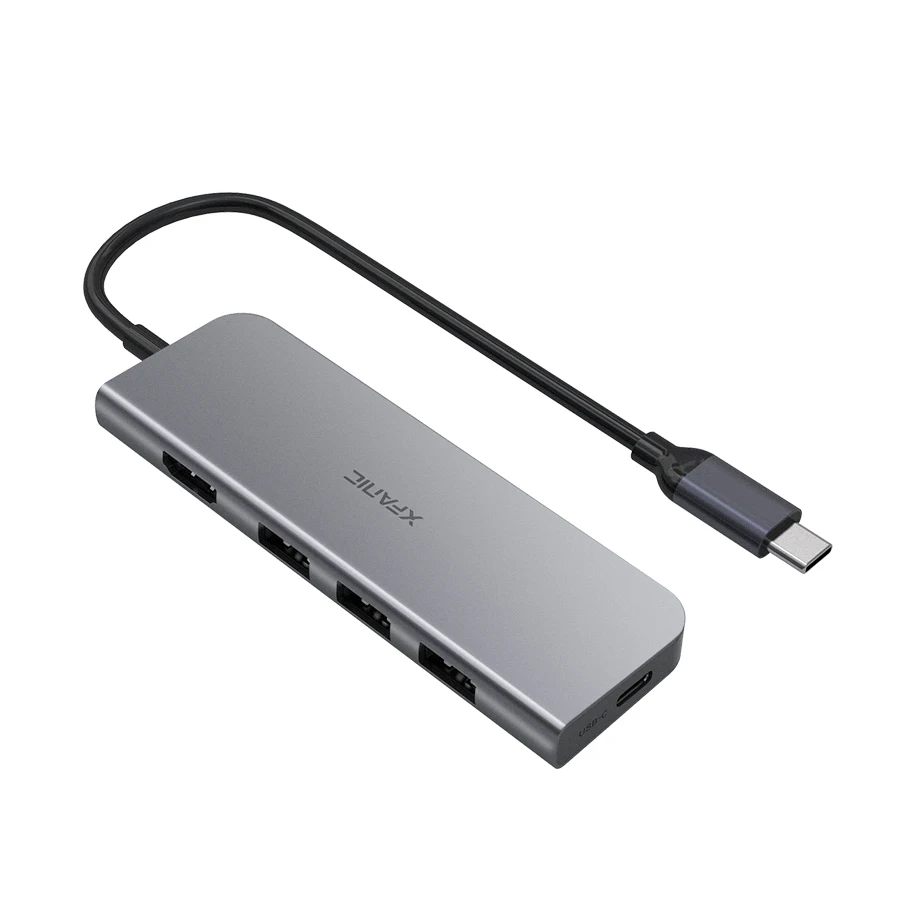 Высококачественный USB Type C адаптер концентратор 4K 30 Гц C на HDMI USB 3.0 AUX 3,0 конвертер док-станция 5 в 1 Тип C концентратор