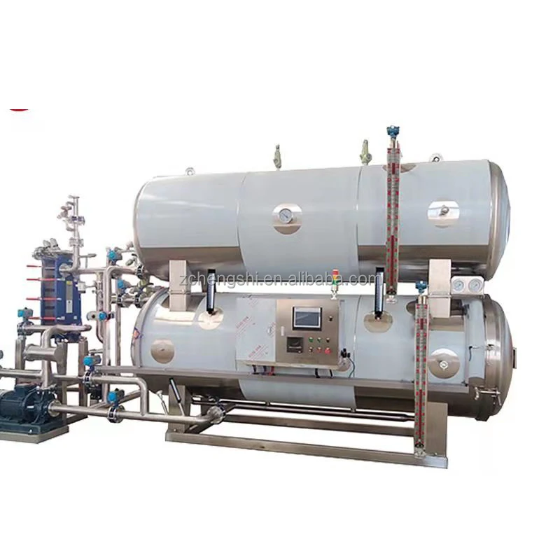 automatic water bathing type retort machine / food autoclave sterilizer for meat / milk / vegetable / fruit pouch / cans