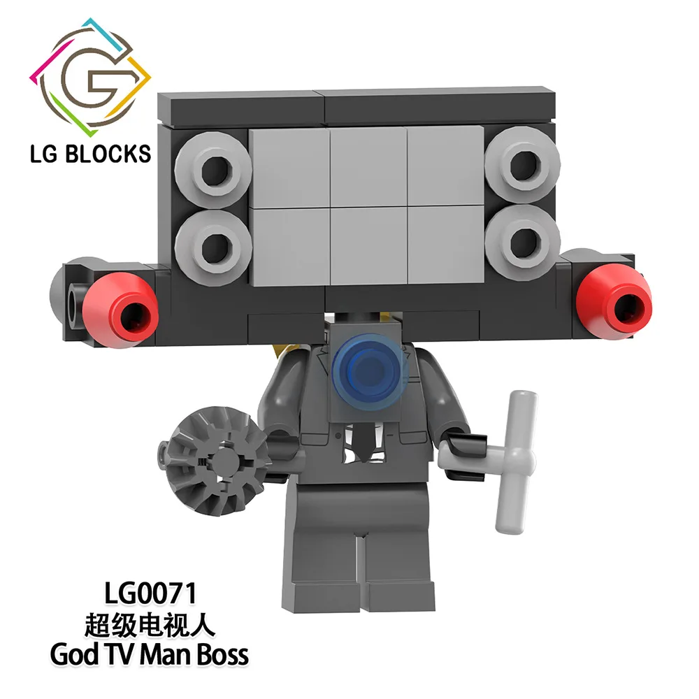 LG1010 Skibidi Toilet Titan Mini Figures YouTube Animation Figure Mini Block Set Assembled Toy Small Particle Building Block Toy