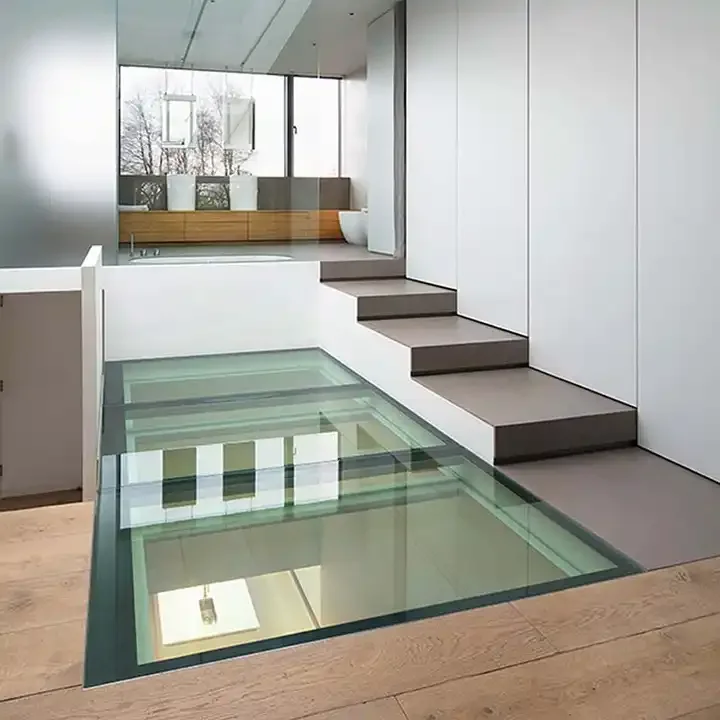 Professional glass manufacturer tempered laminated glass for outdoor railing garden glass