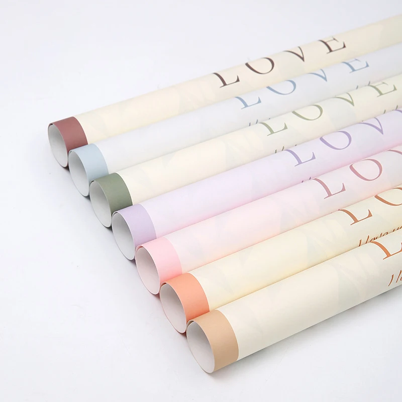 Factory Direct Sale Custom Christmas Wrapping Paper Custom Film Wrap For Flower Waterproof Paper
