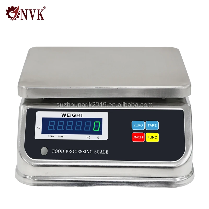 NVK 30kg 6kg 15kg Electronic Waterproof Scales Counting Scale IP68 Seafood Waterproof Digital Weighing Scale