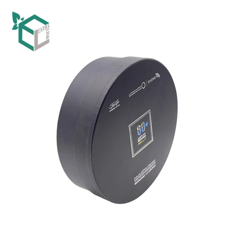 Official Cooperation Packing Hot Stamping Logo Luxury Cylinder Boxes Tube Round Paper Packaging Dubai Gift Box