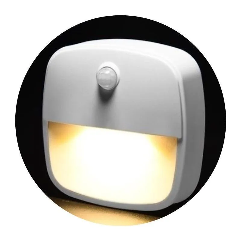 Wall mounted motion sensor LED battery lamp transparent luminescent cabinet lamp