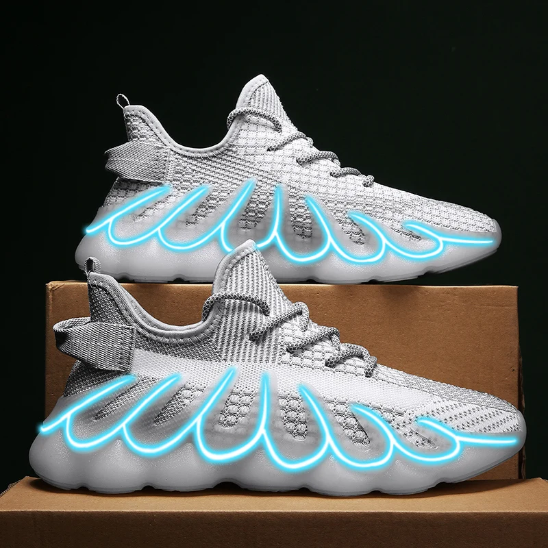 New Model Custom Outsole Shoes For Running Man Bright Light Sneaker Online Specail Fashion Running Shoes Online