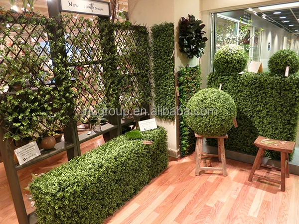 Bushes panels artificial boxwood hedge