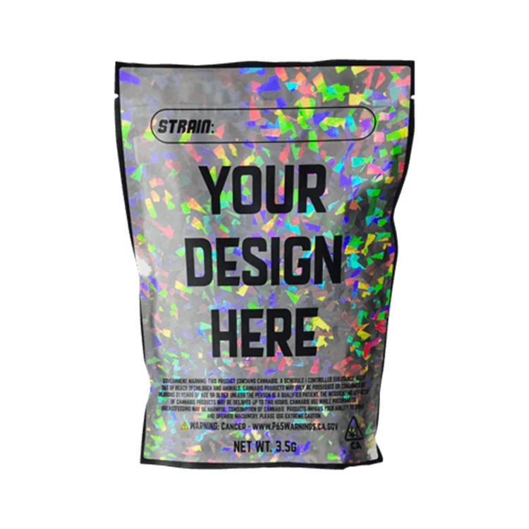 Custom Printed Logo Zipper Lock Bag Frosted Jewelry Pouch Bags