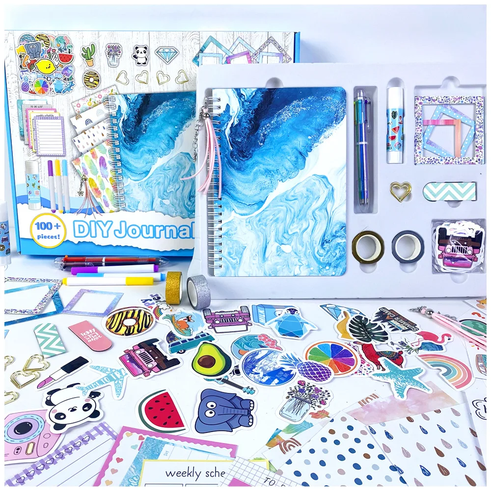 Manufacturer Wholesale Stationery Set Journals for Teen Girls, DIY Journal Set for Girls