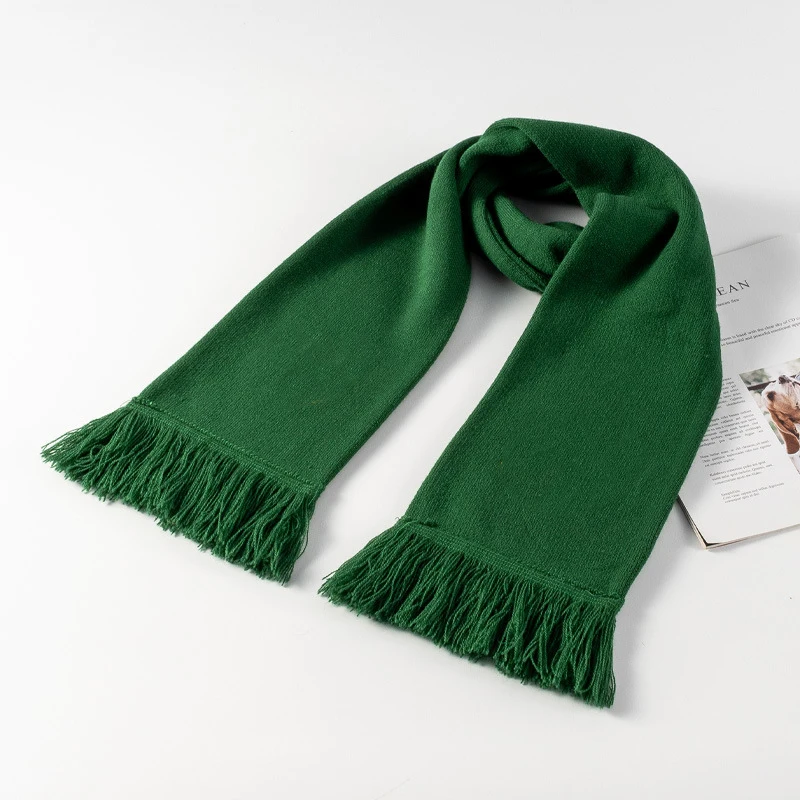 Football Club Football Fan Scarf Custom Printed Fan Cheer Scarf Acrylic Knitted Jacquard Sports Fan Cheer Football Scarf