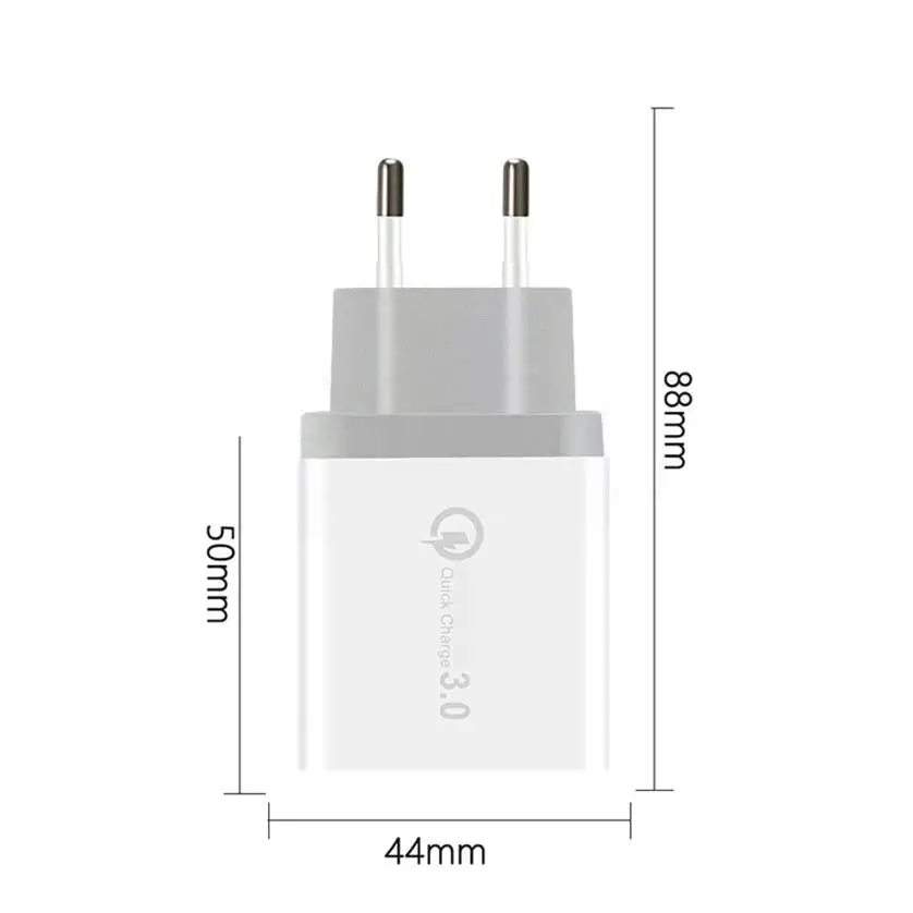 Подходит для семейного отдыха путешествия Офис 3 порты USB кабель быстрой зарядки с Head PD QC3.0 Кабель разъемом типа C универсальное настенное зарядное устройство