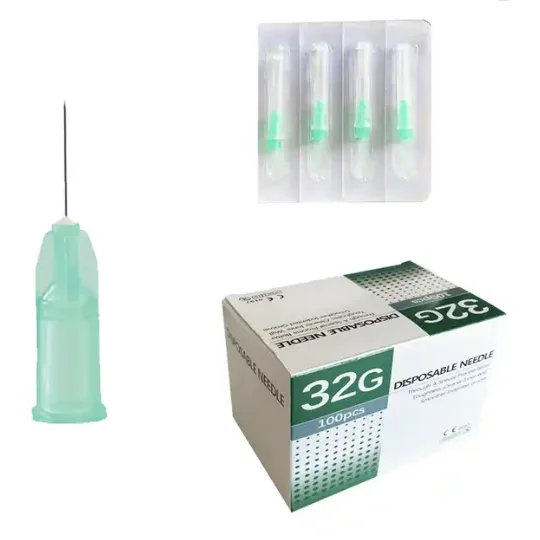 Ce Certified Medical Sterile 30g 32g 34g 1.5MM 4MM 6MM 13MM Disposable Hypodermic Needle For Derma Filler Injection