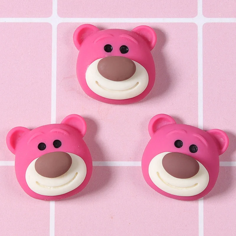 Flatback Charms Strawberry Bear Crafts Cute Resin Kawaii Charms