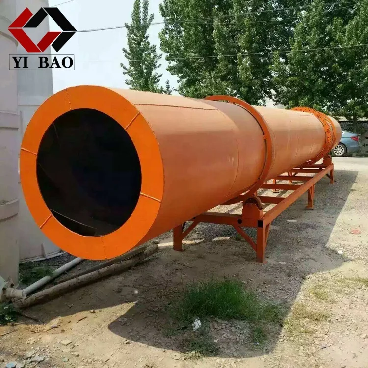 Wood Chips Biomass Roller Rotary Drum Dryer Sawdust Drying Machine