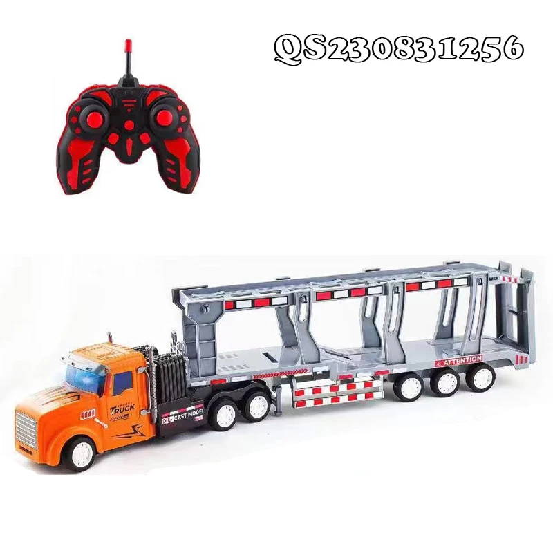 QS High Quality R/C City Truck Kids Multi Style 1:32 Scale 4 CH Remote Control Container Trailer Toys For Children Funny Gift