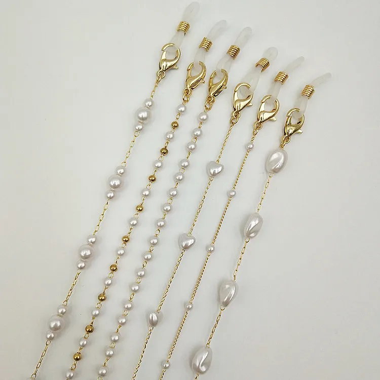 Beaded Eyeglass Strap Glass Trimmimg Chain With Chain