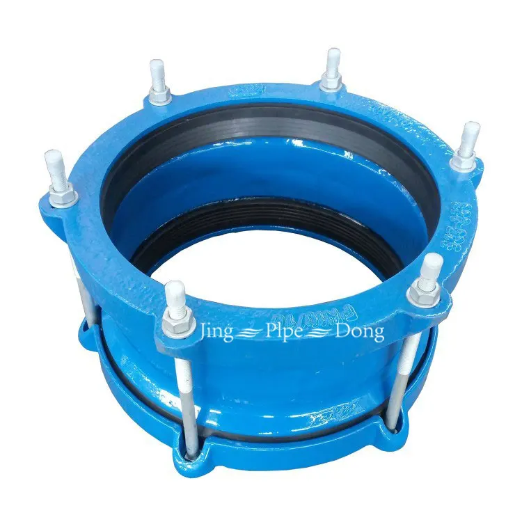 EN545 PN10/16/25 ductile iron pipe fittings flexible universal restrained flange adapter for PVC PE HDPE pipe