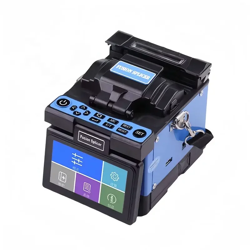 Hot Sale Fiber Optic Splicing Machine with OEM Service optical Fusion Splicer JW4109 blue Welding Multi-language for telecom