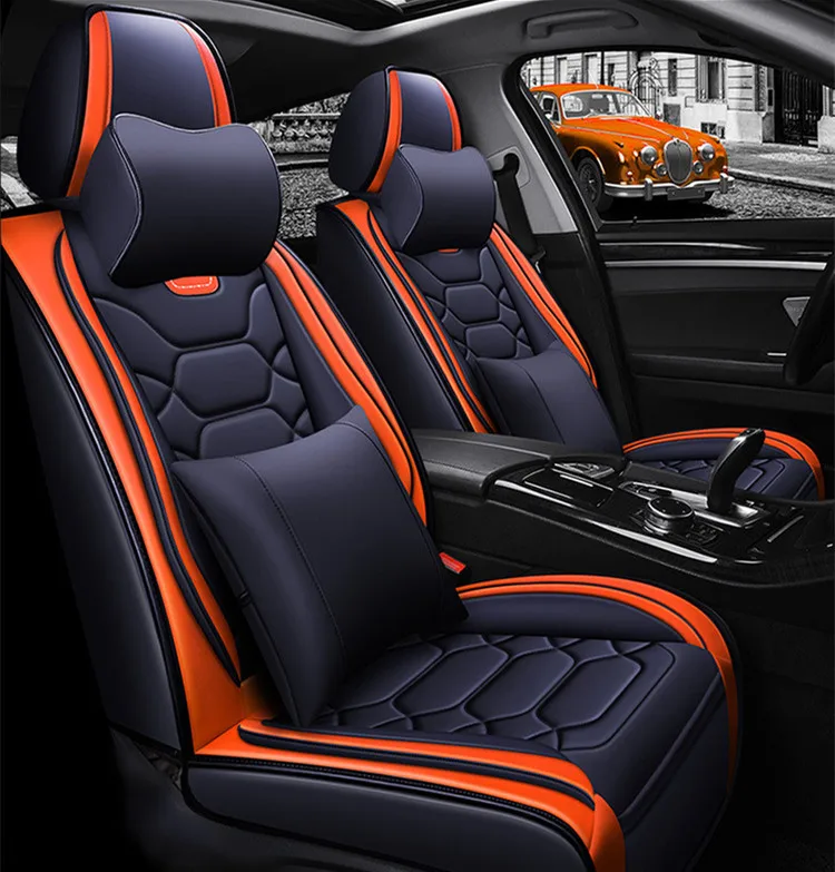 wholesale fashion car seat protection full set universal leather