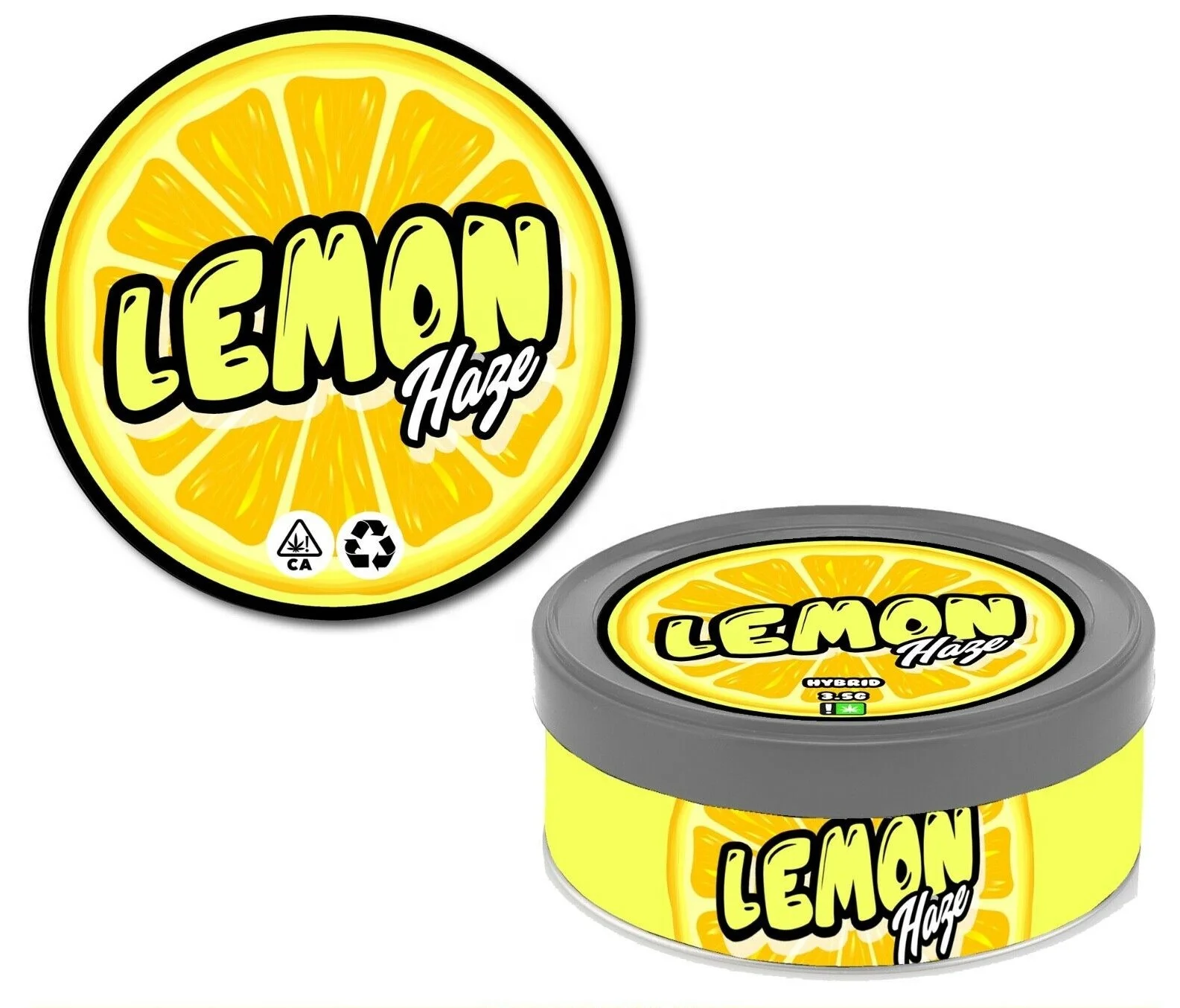 
 Пользовательские наклейки с изображением лимона, банки для тунца zkittles cali 3,5 г, оловянные банки с самозапечатывающимися кольцами 100 мл  