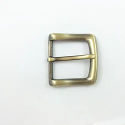 Factory supply high quality wholesale custom brass brush belt pin buckle for leather belt