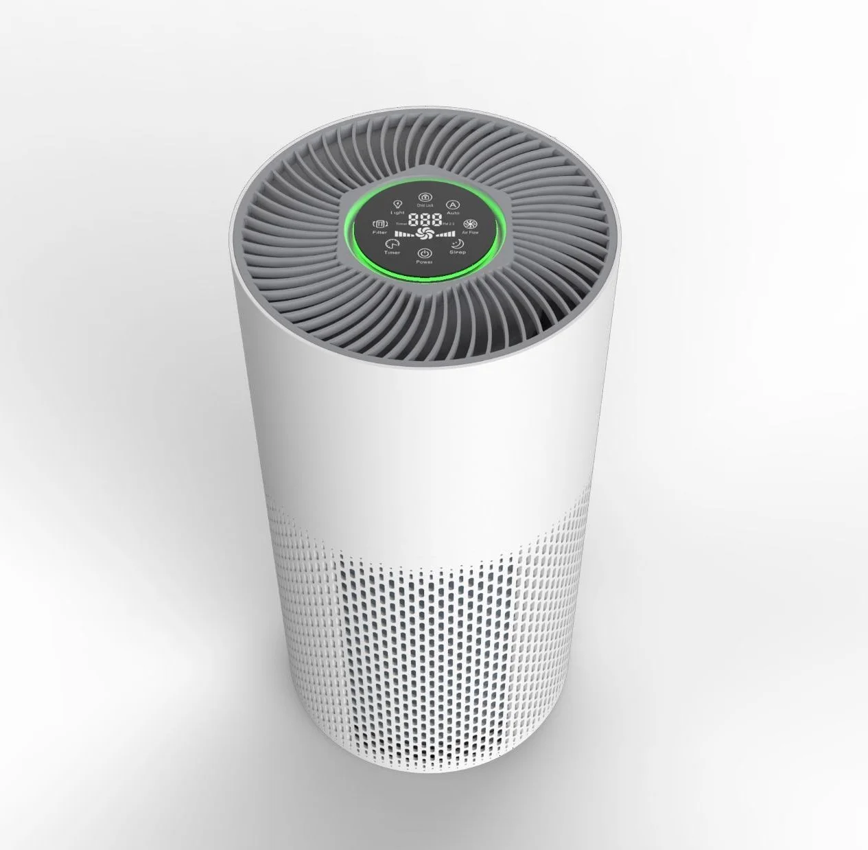 Portable Room Home Office Smart Touch Screen UVC Sterilizat Air Purifier Activated Carbon HEPA Filter UV Air Purifiers for Home