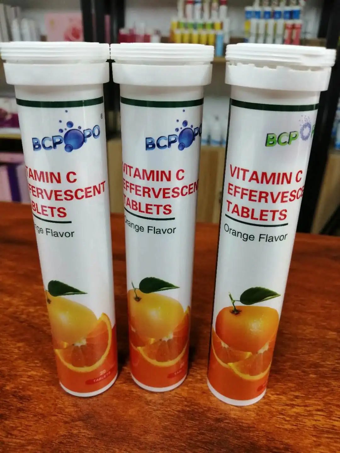 Высококачественные шипучие таблетки OEM 1000 мг с витамином C с фабрикой GMP