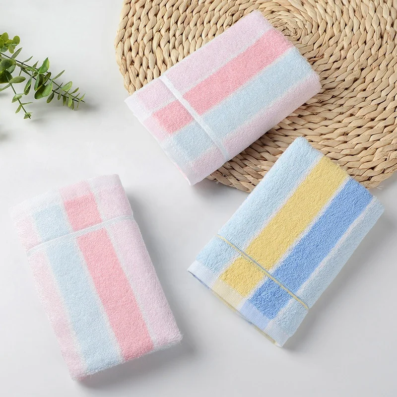 Органическое цветное полотенце для лица оптом, банные полотенца из бамбукового волокна