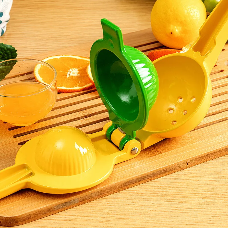 Double Layer Aluminium alloy Citrus Press Manual slow Juicer portable Metal Squeezer Juicer manual lemon juicer For Fruit Orange