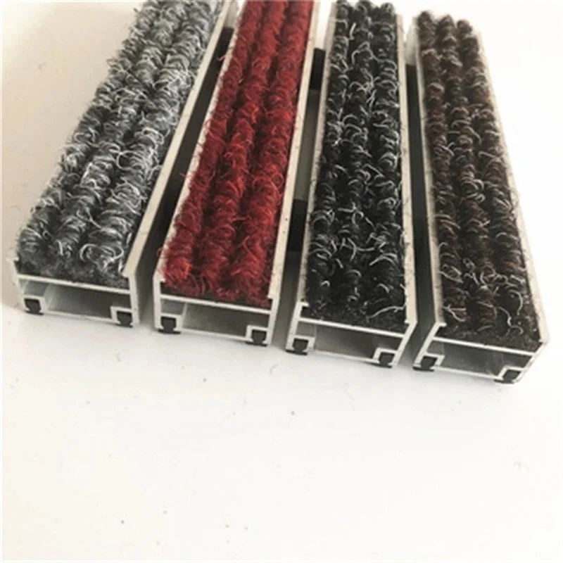 Durable AntiSlip Outdoor Entrance Carpet Aluminium Doormat Groove System Dirt Removal Aluminum Entrance Floor Doormat for Hotel